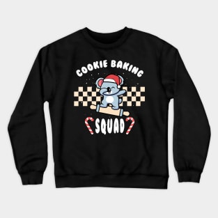 Cookie Baking Crew Koala Christmas Cookie Baking Team Crewneck Sweatshirt